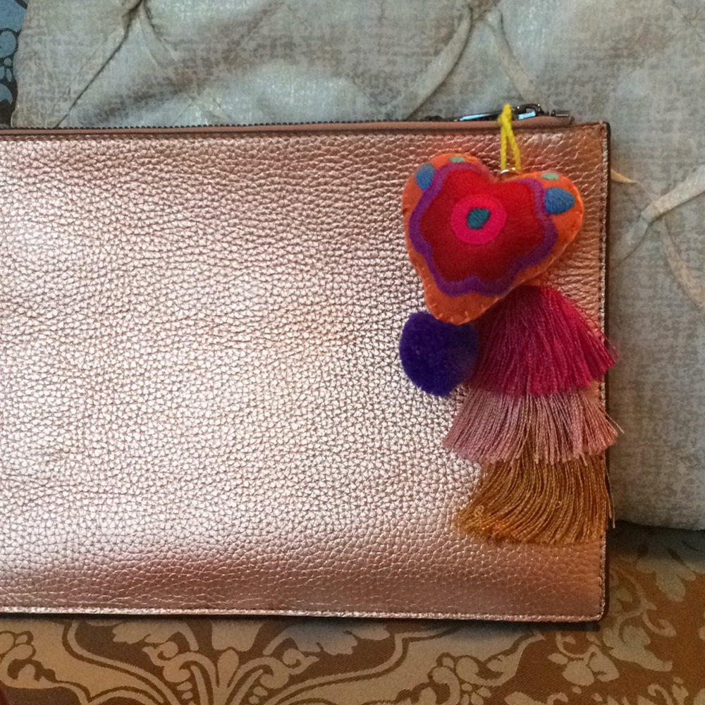 Authentic Leather clutch gently used